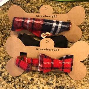 NWT Dog collar and bow tie set 🐶